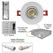 Nuwatt 3 Inch LED Gimbal Recessed Downlight 2700K-5000K Selectable Canless Light, Dimmable IC Rated 4 PK NW-GMB-3-5CT-WH-R-4P - alternate 3